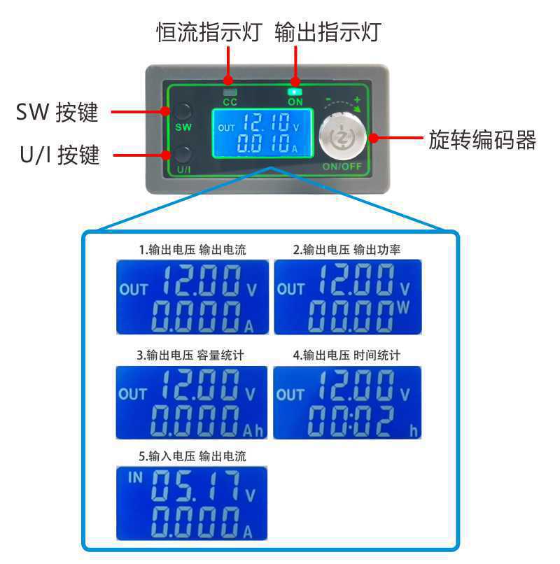 50V20A 1000W numerical control - Step Down Dc Power Supply Module 1000W recension och pris